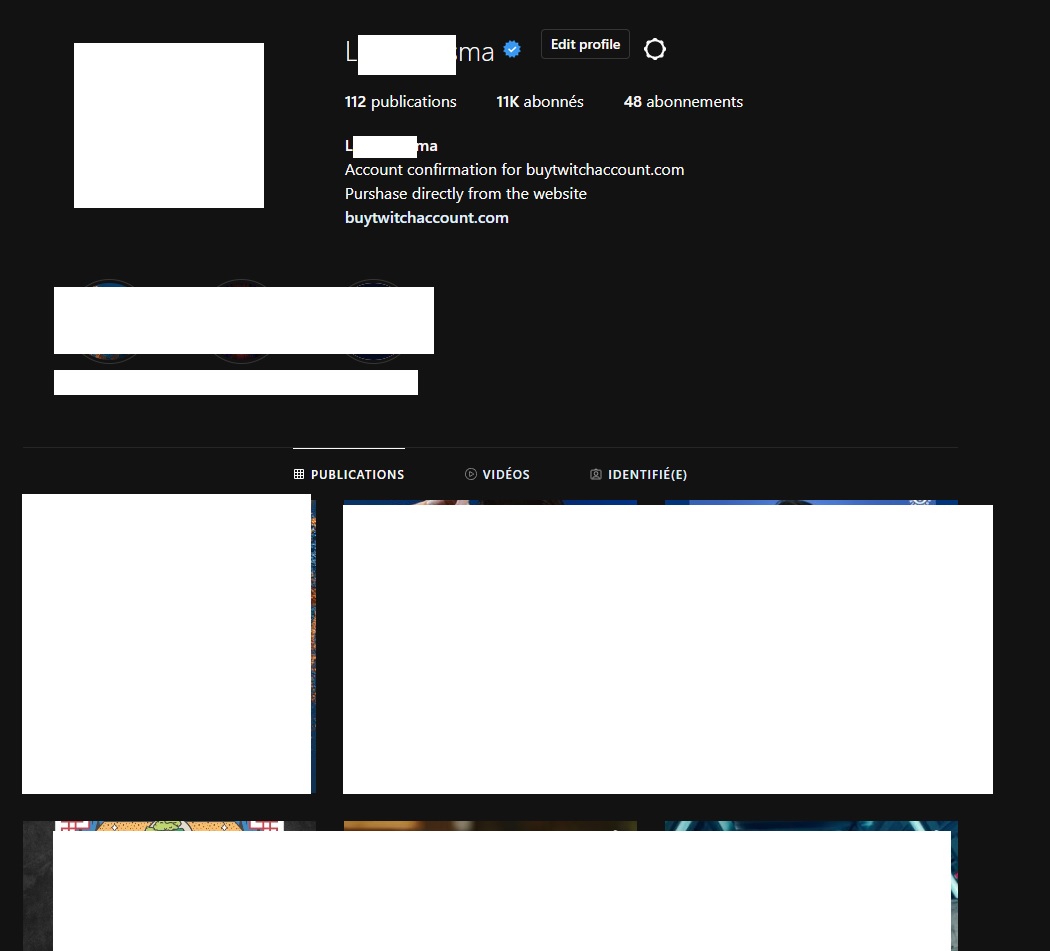 Instagram verified account 11k Followers Buy twitch partner account